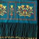Very beautiful vintage Polish multicoloured wall tapestry 192 cm