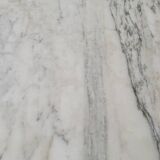 Marble and cast iron restaurant bistro table