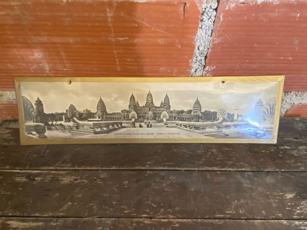 Glacoïde panoramique ancien temple d’angkor-vat expo paris 1931 rare #