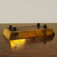 Alfieri Gardone's brutal bronze vacuum-pocket ashtray for Lauterbach