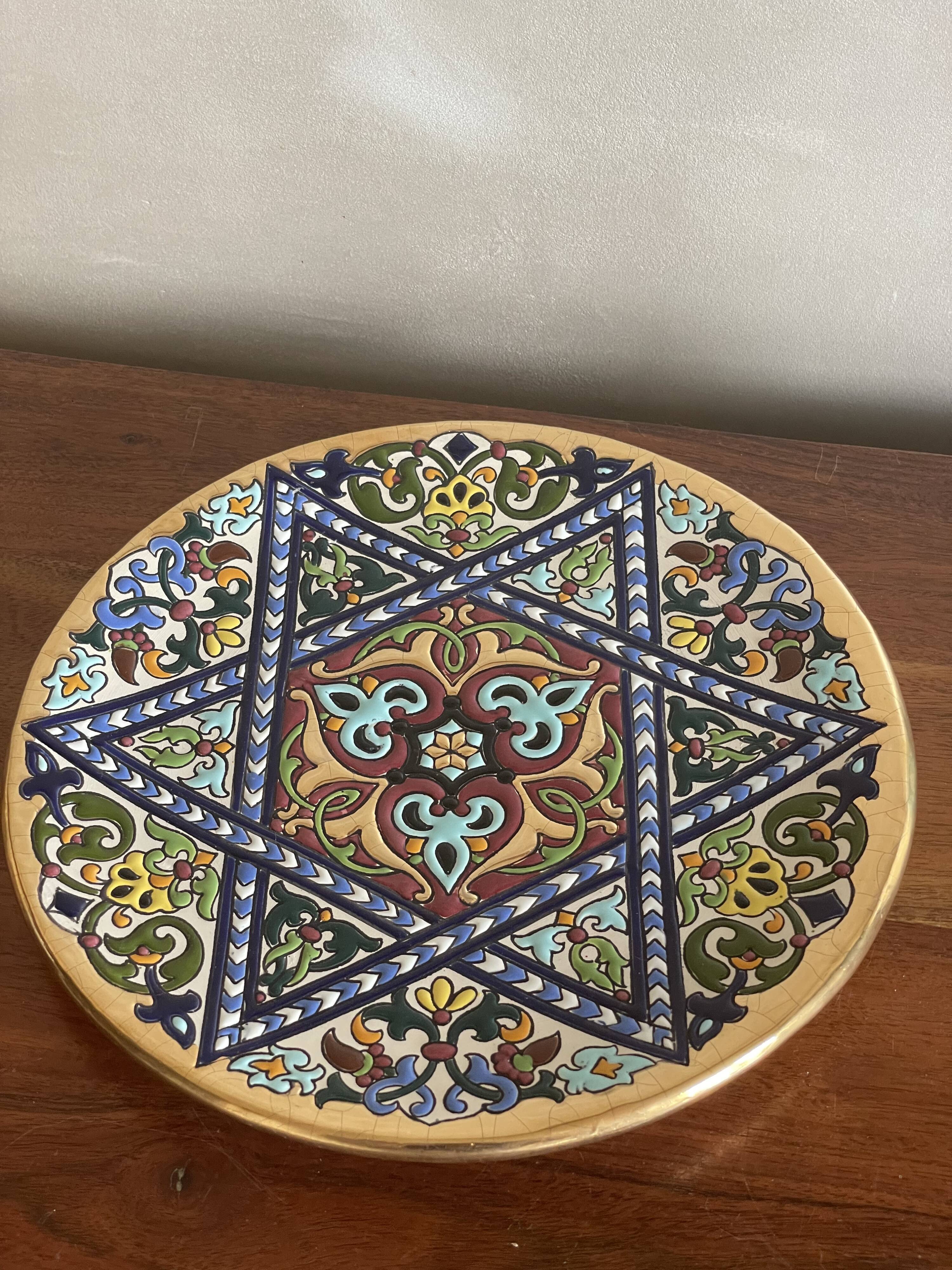 Ceramic plate Seville