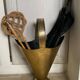 Porte-parapluie en laiton circa 1950