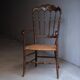 Sedia Chiavarina vintage avec accoudoirs, années 50