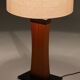 Italian mid-century teak table lamp