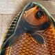 Sarreguemines fish barbotine dish 1970