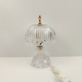 Table lamp in transparent crystal decoration flowers 28 cm
