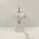 Table lamp in transparent crystal decoration flowers 28 cm