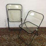 Pair of Plia chairs by Giancarlo Piretti for Castelli 1970