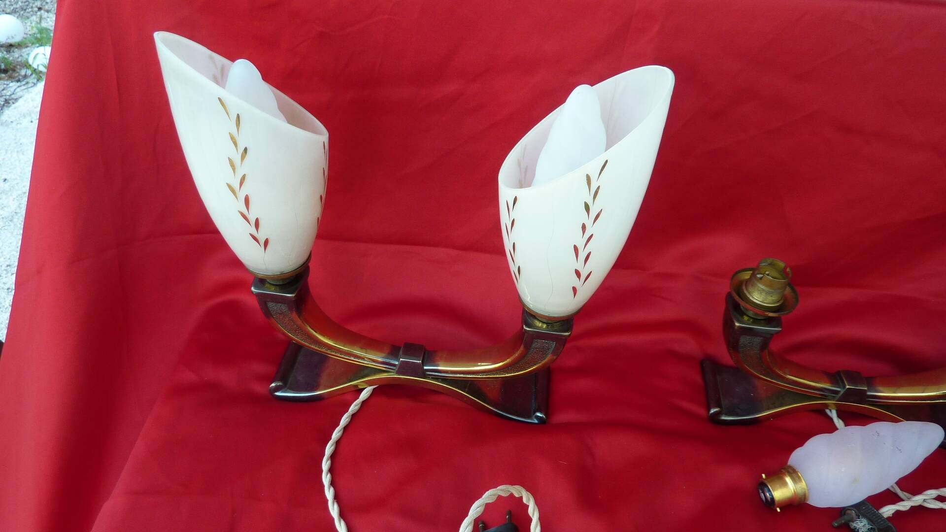 paire de lampes de table art déco