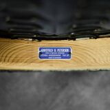 Danish armchair in beech and velvet by Ejvind A. Johansson for Godtfred H. Petersen, 1950-60.