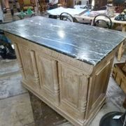 Counter with marble top from the 20th century.