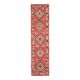Vintage Turkish Oushak Handmade Wool Cotton Pink Runner Rug 81x337