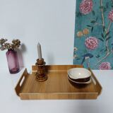 Curved wood tray