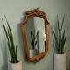 Miroir baroque vintage en bois / Miroir mural rétro en bois