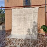 hand-knotted Moroccan apis - Beni ourain rug - all-wool Berber rug