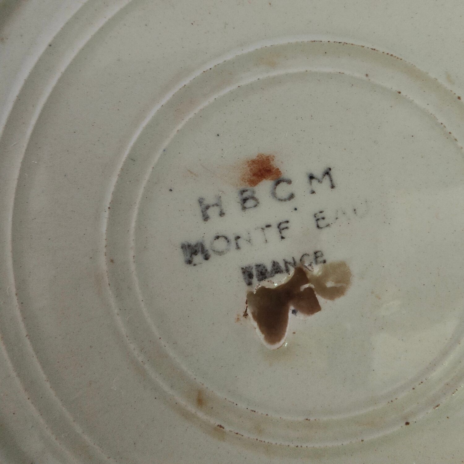 Creil Montereau hollow plates