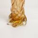 Murano glass vase by Fratelli Toso signed Murano orange and red