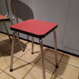 Formica table, chairs and stool set