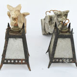Pair of plaster sconces