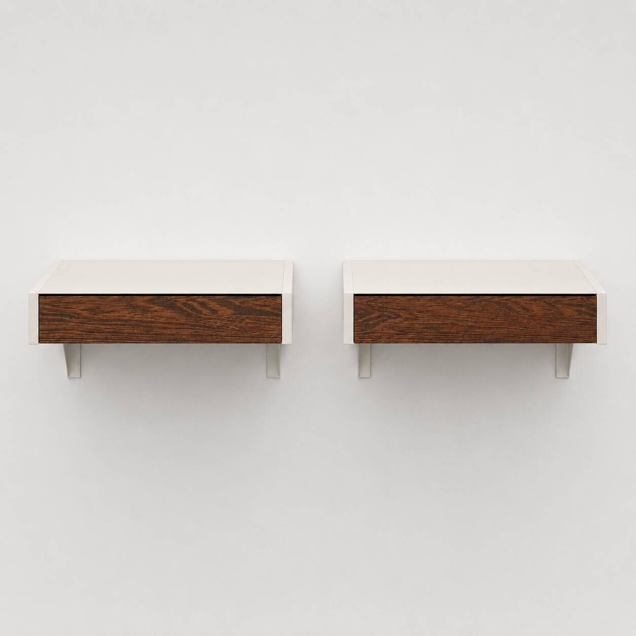 Set of 2 DD01 Bergeijk wall systems/bedside tables by Martin Visser for Spectrum from the 1960s