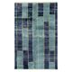 Contemporary Hand-Knotted Tulu Rug in Blue Tones, 100% Wool, Custom Options Available