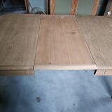 Renovated Art Deco dining table with extension.
