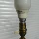 Vintage floor lamp in bronze, brass and onyx, tripod
