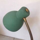 Green metal desk lamp