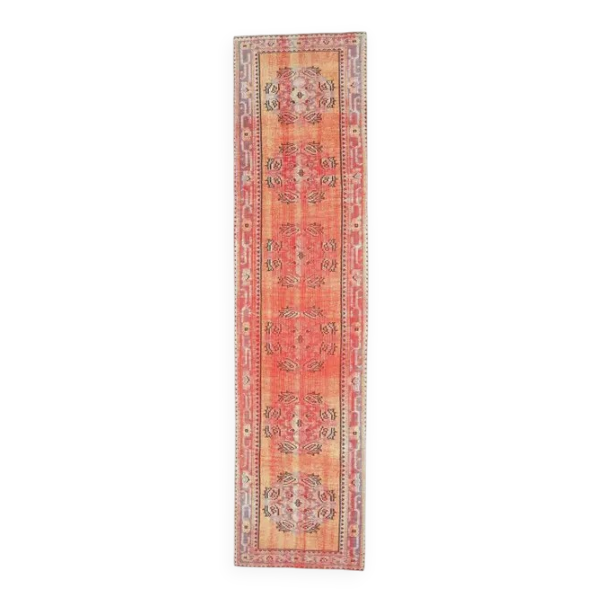 Vintage Turkish Oushak Handmade Wool Runner  80x327