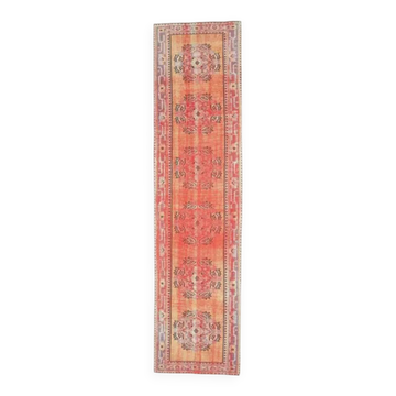 Vintage Turkish Oushak Handmade Wool Runner  80x327