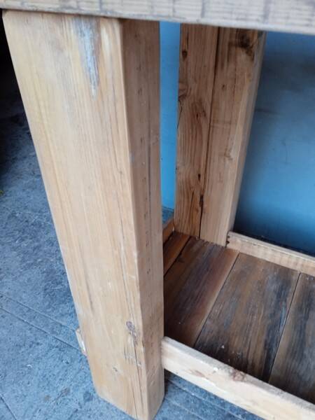 Workbench 120cm old solid wood