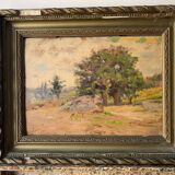 Pair of Impressionist Oil Paintings of Vintage and Antique Landscapes