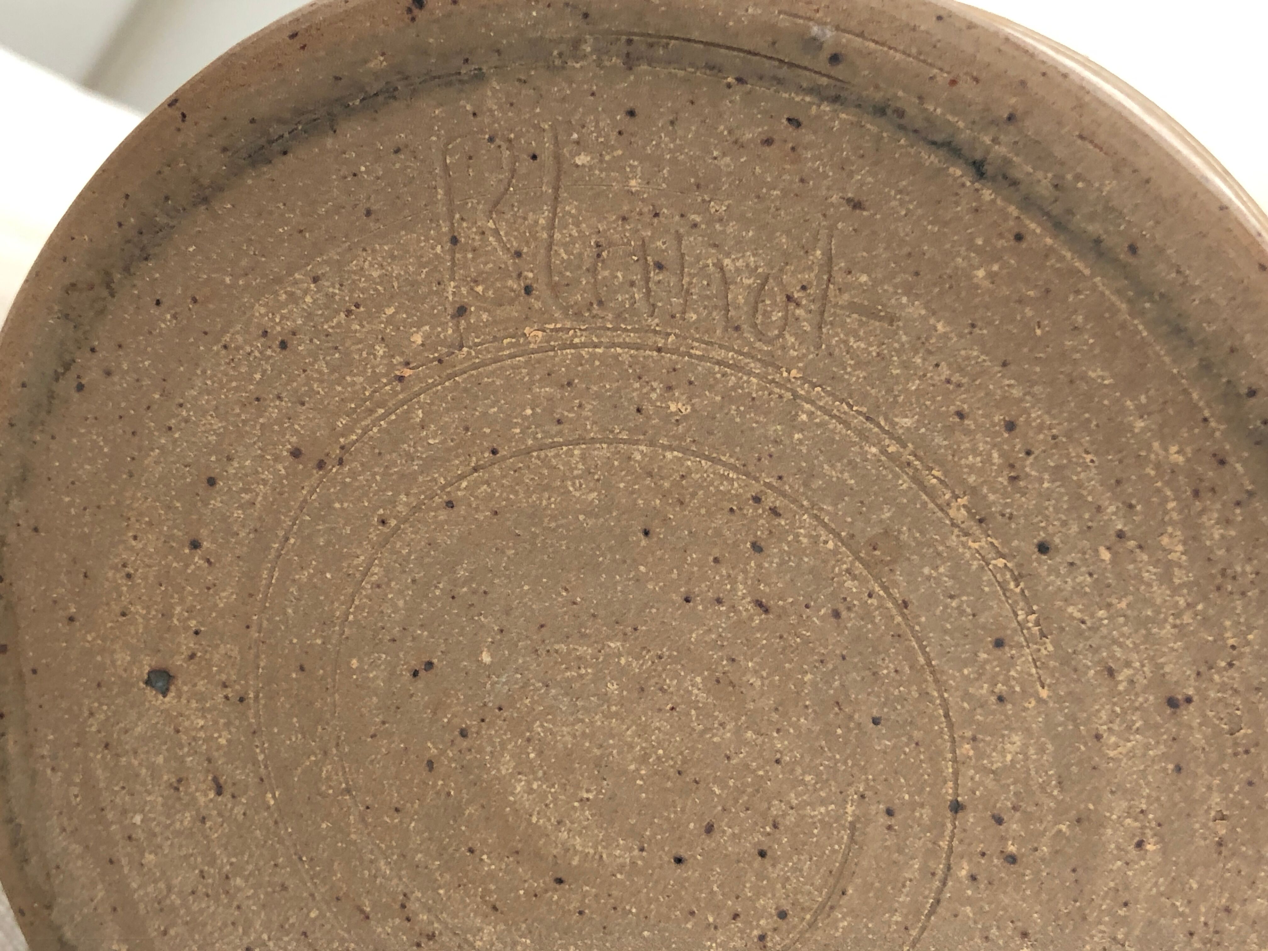Ceramic lamp signed Blanot