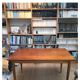 Teak dining table with compass feet, 4-6 people