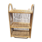 Mini rattan shelf