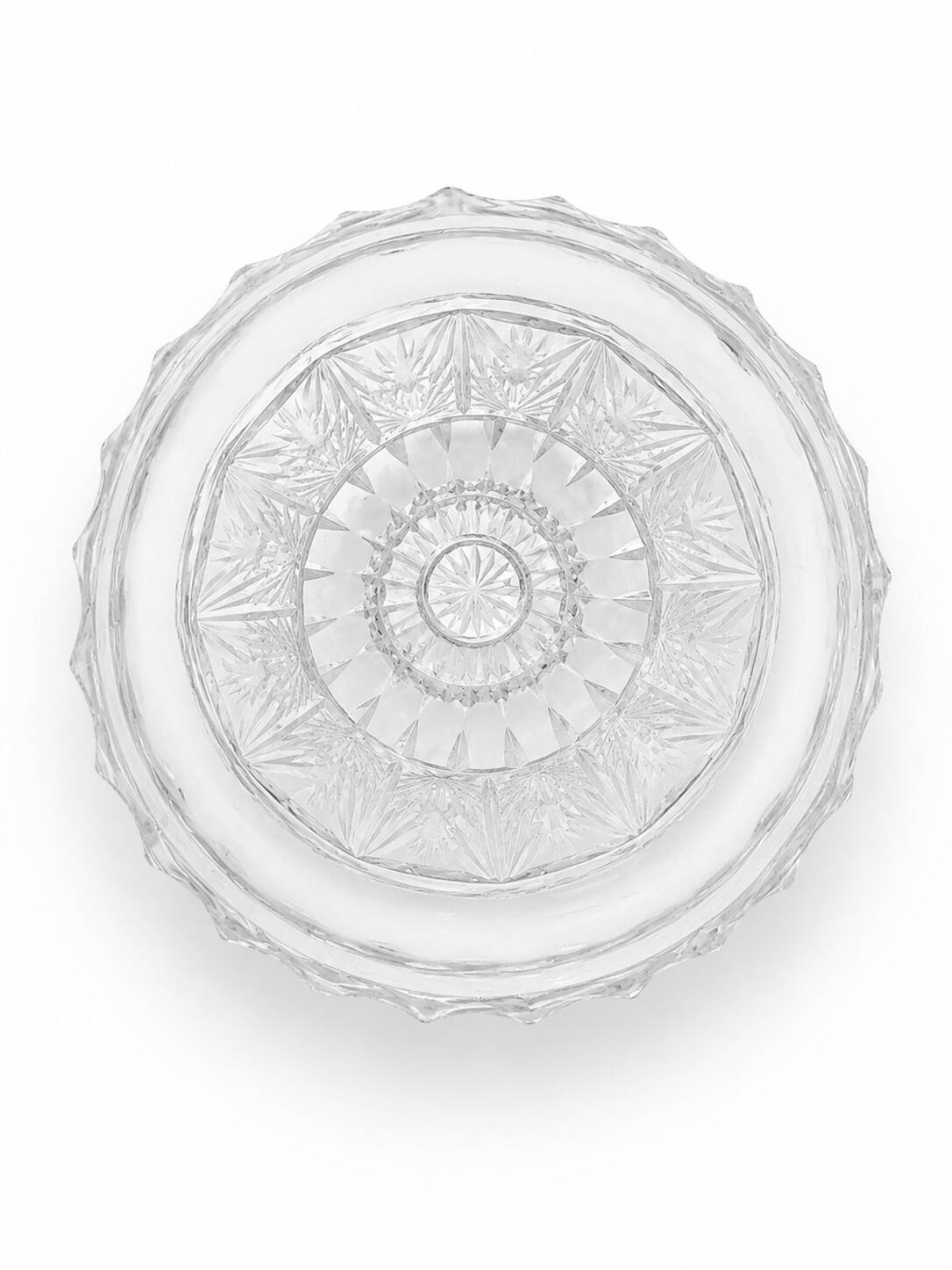 Lead crystal vase from Bohemia from the first half of the 20th century.