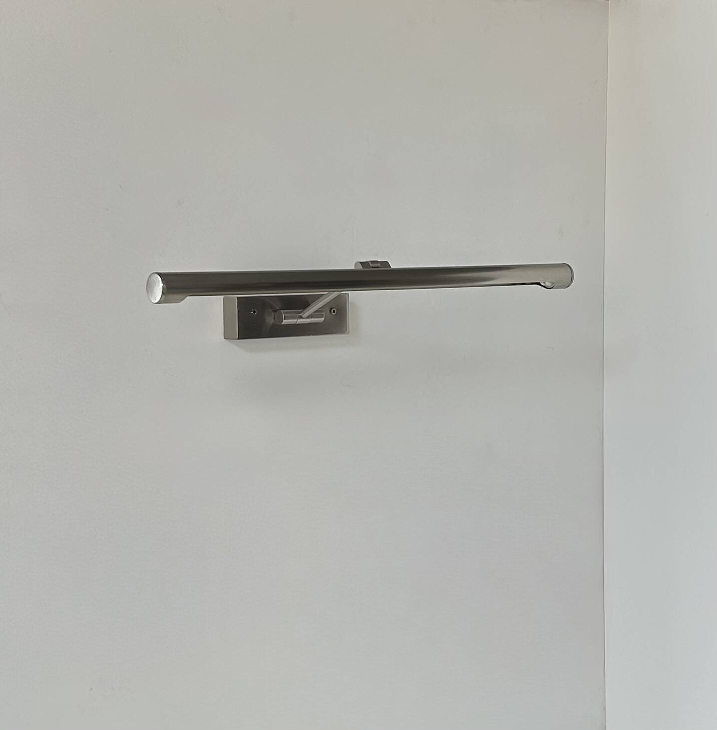 Vintage chrome adjustable wall light, France, 1980