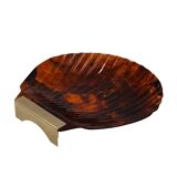 Hollywood regency shell shaped centerpiece, Italy 1970s