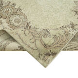 Handwoven anatolian beige rug 202 cm x 312 cm