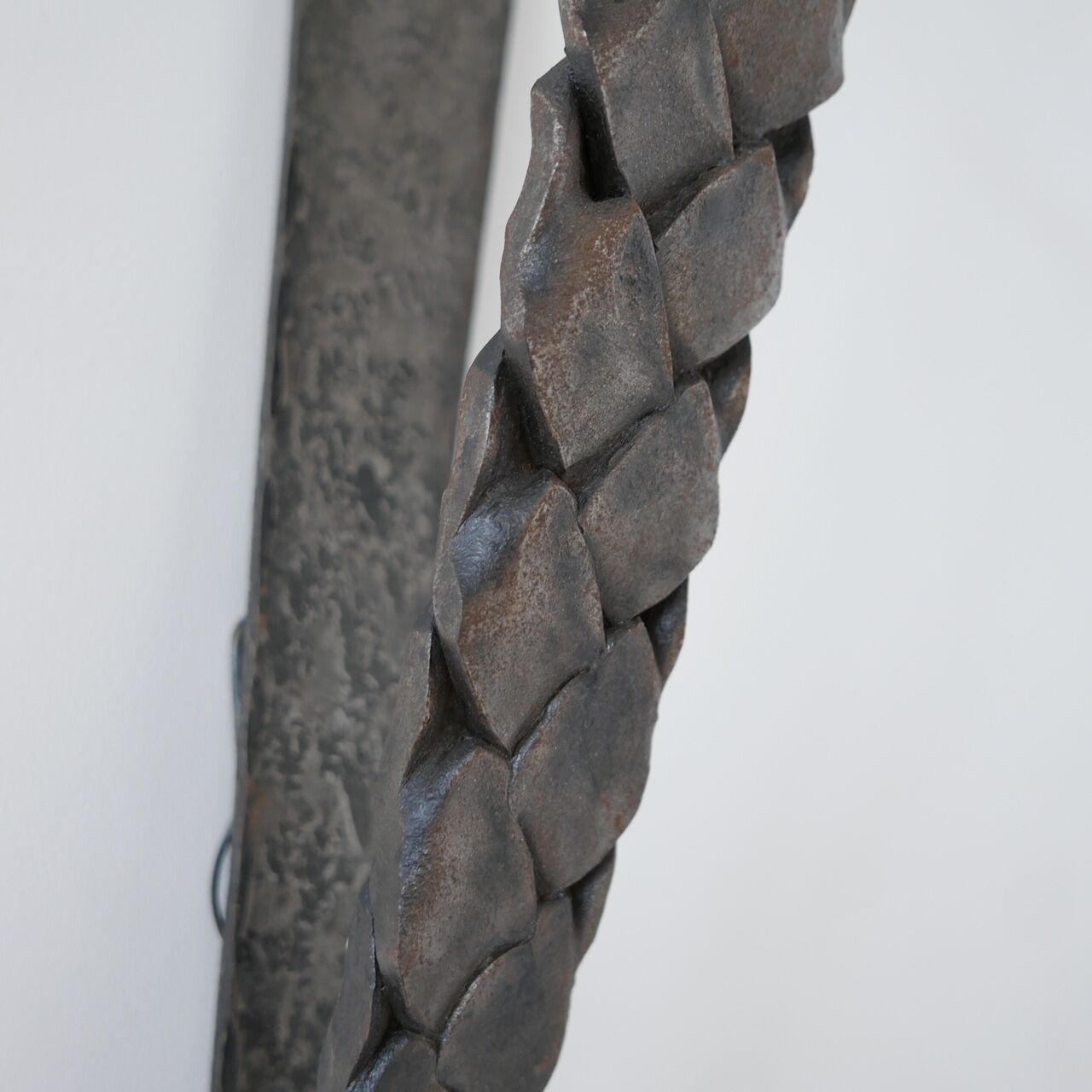 Brutalist Mid-Century Iron Wall Light