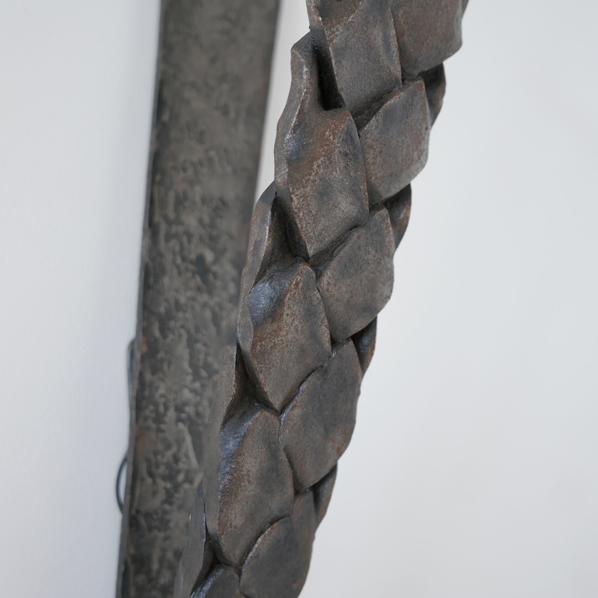 Brutalist Mid-Century Iron Wall Light