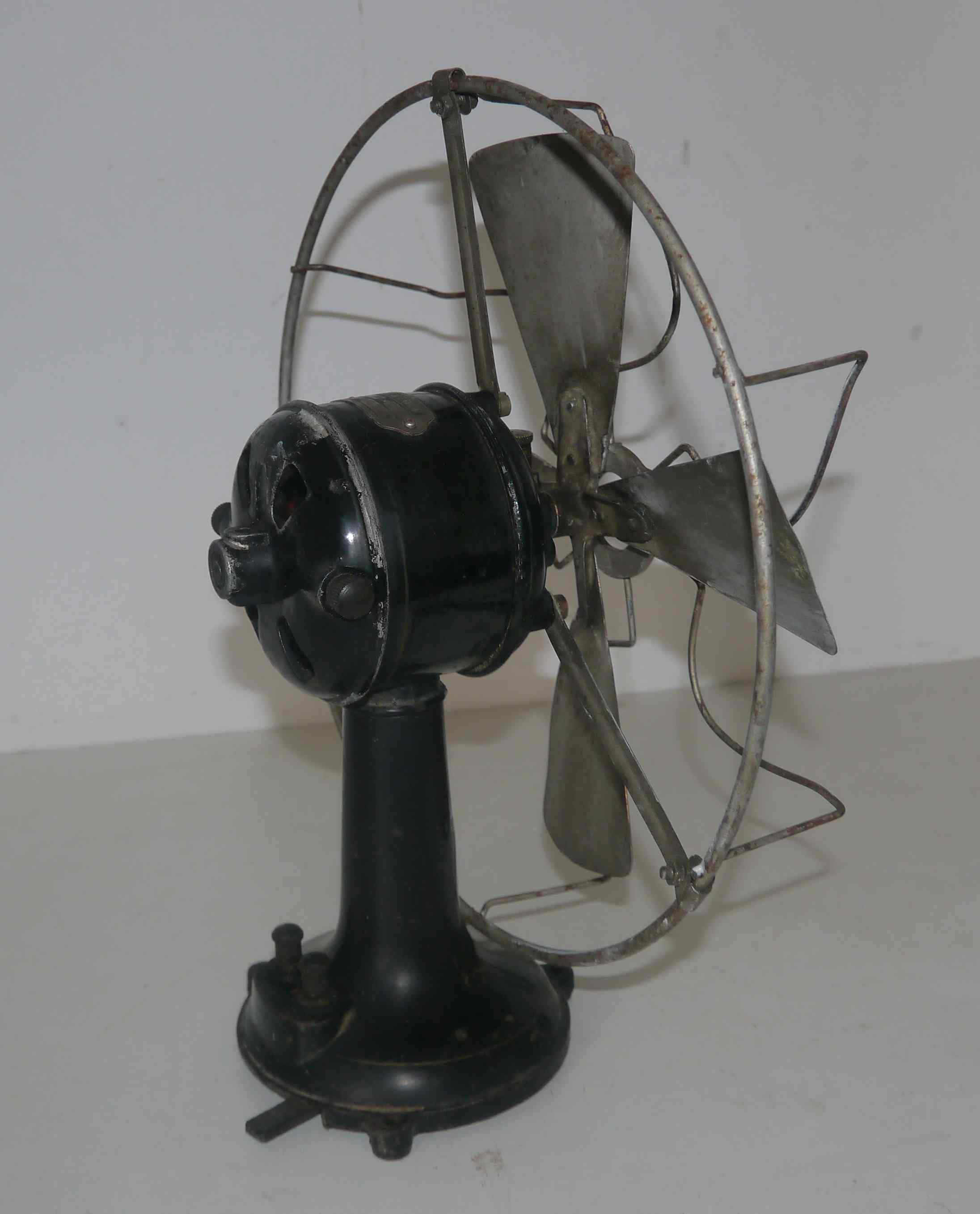 Old metal fan for decoration 30's years