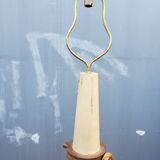 Turned wood and rope floor lamp in the Charles Dudouyt style