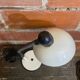 Vintage Aluminium Desk Flexo Lamp ALUMINOR White Metal + Aluminium Globe