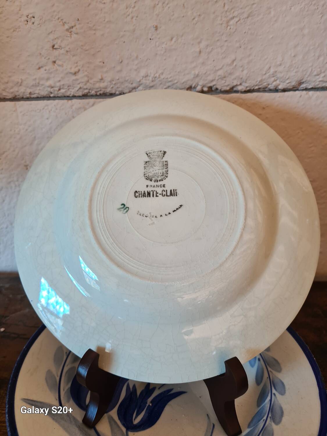 Assiettes à dessert Faiencerie de Gien Modèle CHANTECLERC