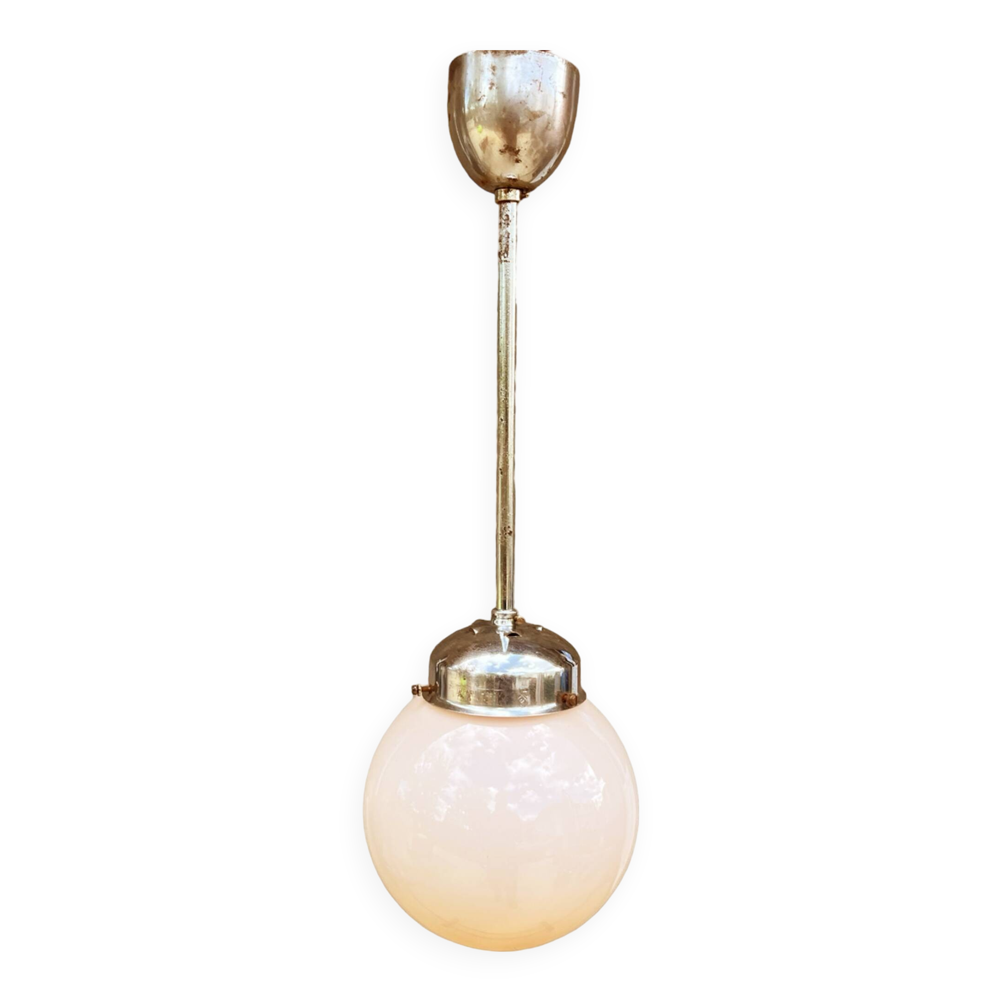 Art Deco Pendant Lamp, Napako, Czechoslovakia, 1940s.