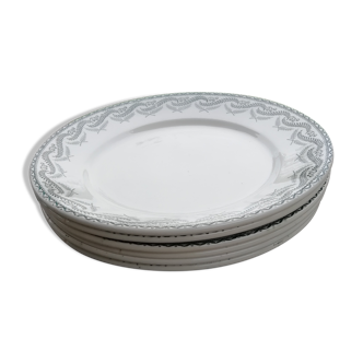Lot of dessert plates Terre de Fer