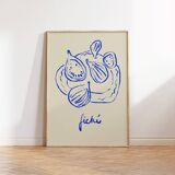 Fig illustration giclee print, 50x70cm