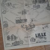 Map / plan of the monuments of the city of Lille