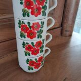 set of 4 Weidmann porcelain espresso cups